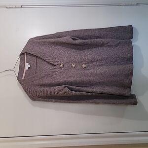 J. Jill Women's V-neck Gray Sweater  Size Small